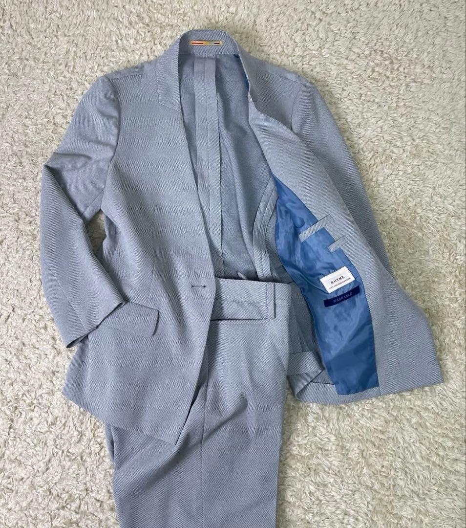 オリヒカ　レディース　ノンカラー　スーツ　セットアップ　パンツ　ウォッシャブル