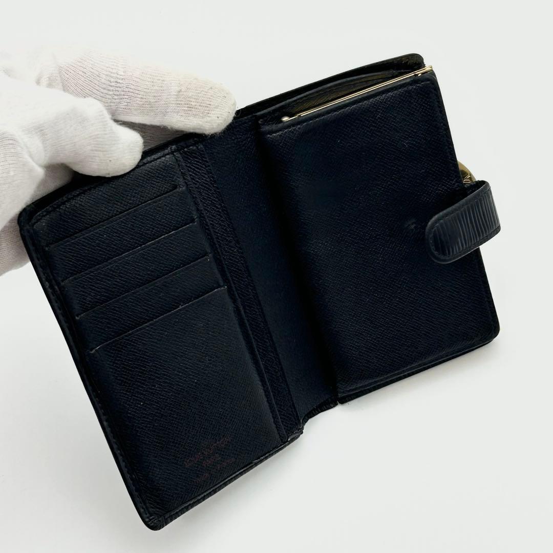 ルイ ヴィトン エピ ポルト モネ ヴィエノワ がま口 折り財布 コンパクト