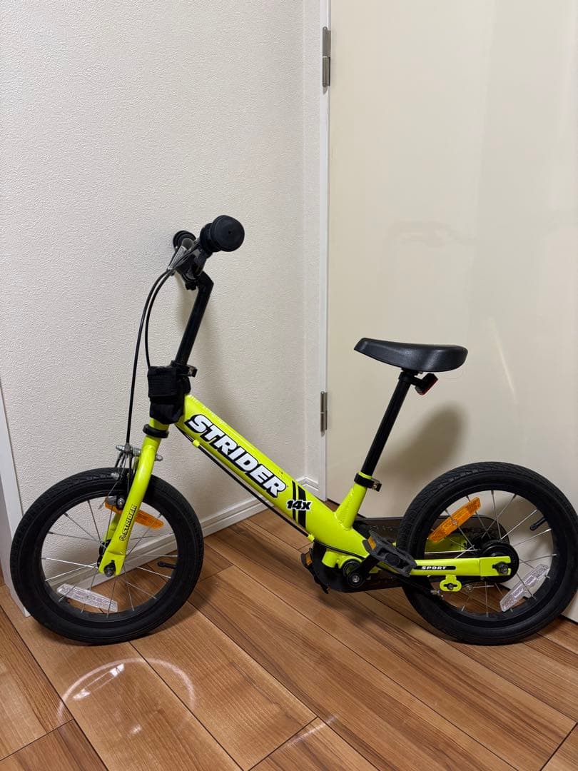STRIDER 14X ライムイエロー　キッズバイク