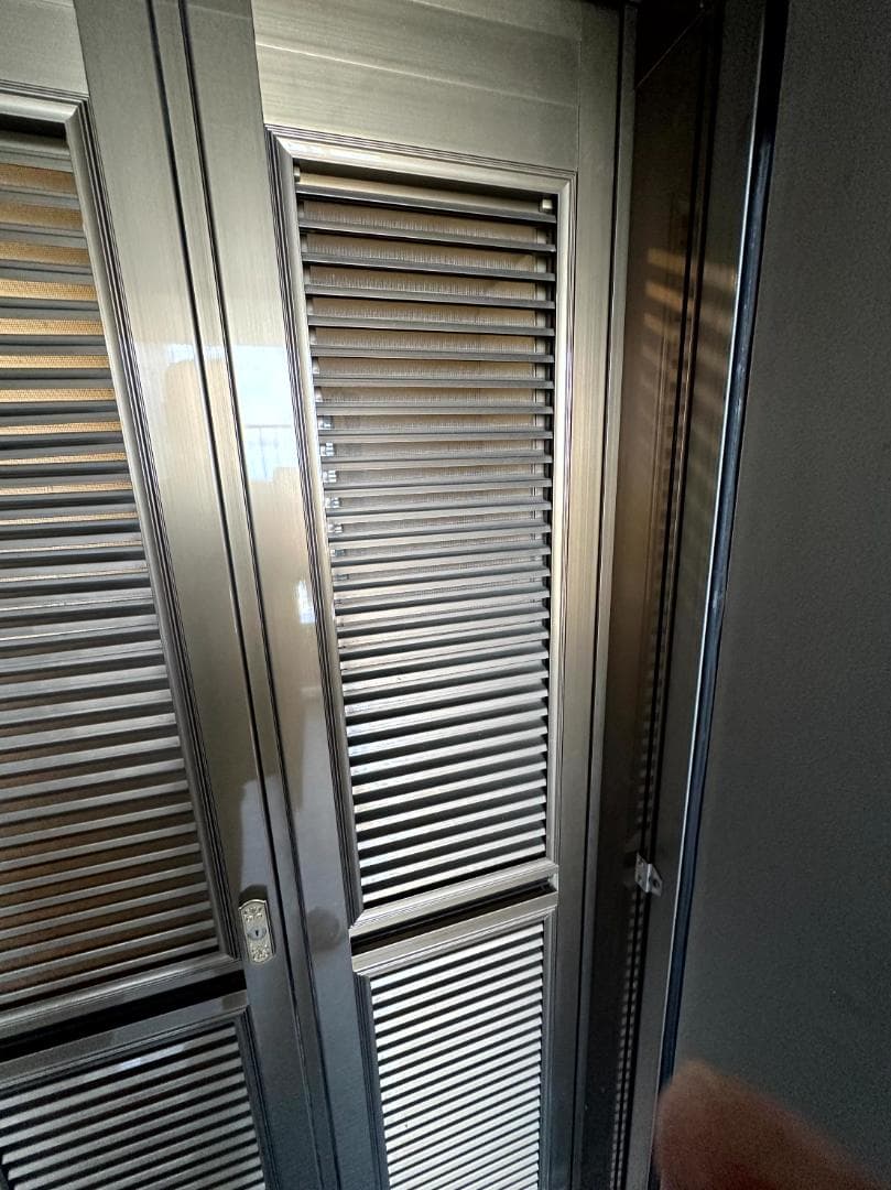 玄関網戸EXCEED TRV 両開き 200×81cm 鍵取説あり