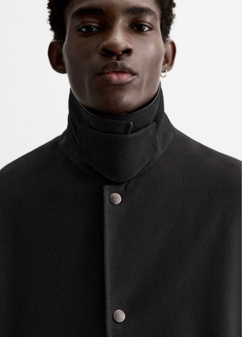 新品 ZARA 24aw レザーカラー コート auralee comoli