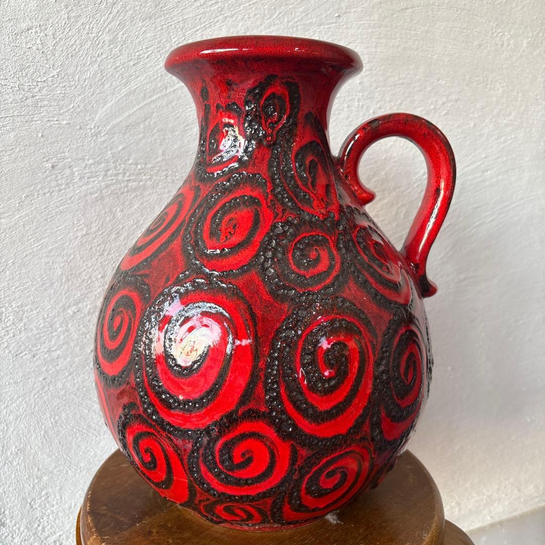 vintage 西ドイツ　花瓶　フラワーベース　壺　60s 70s 大サイズ