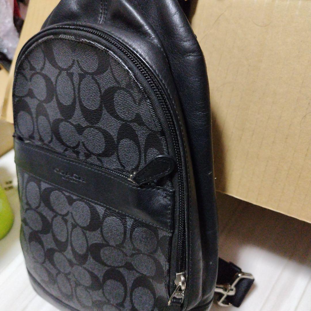 Coach ボディバッグ ブラック/グレー