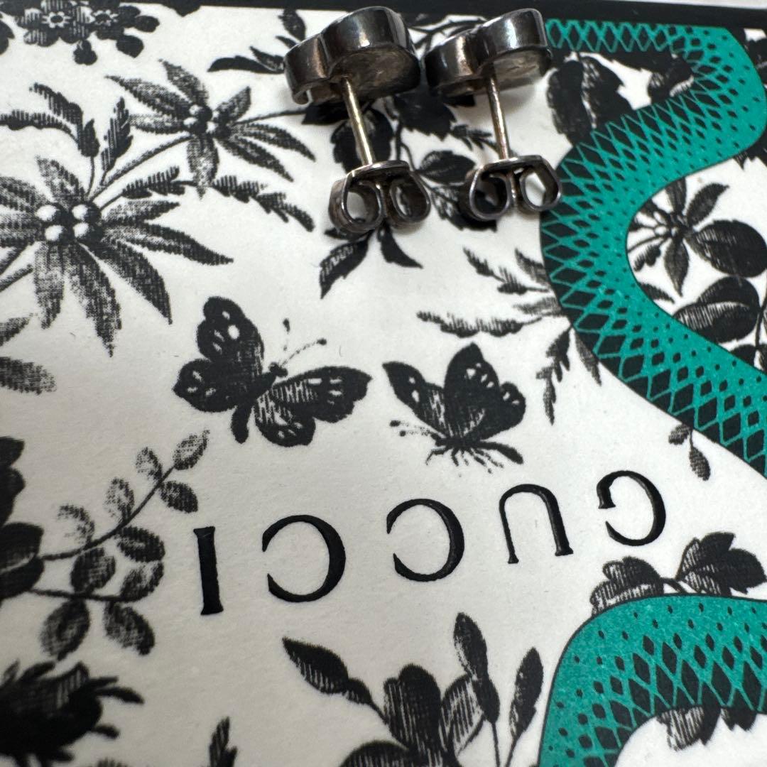 LBJ⭐︎GUCCI ハート型 シルバーピアス