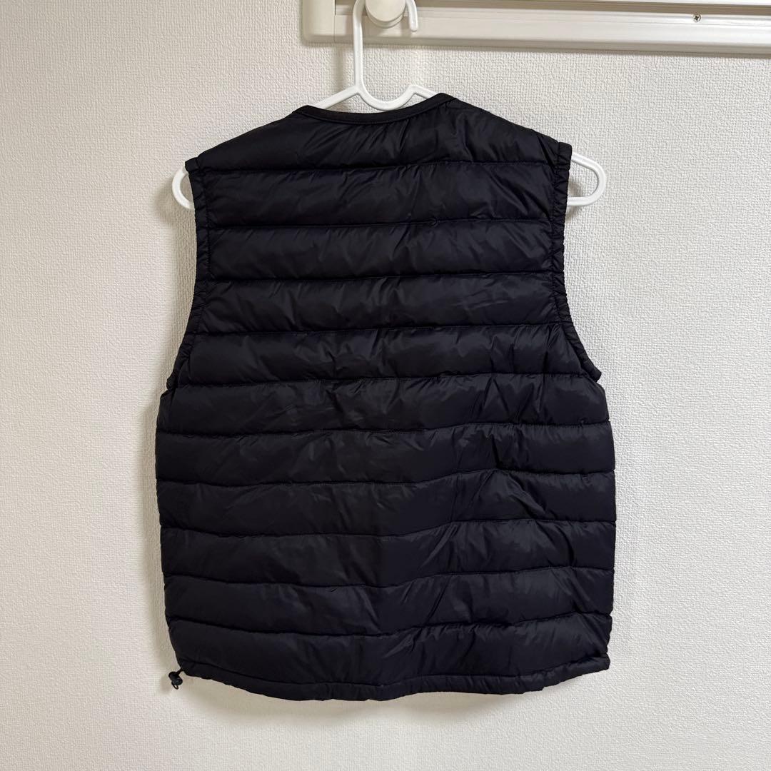 DANTON ブラック キルティングダウンベスト 34