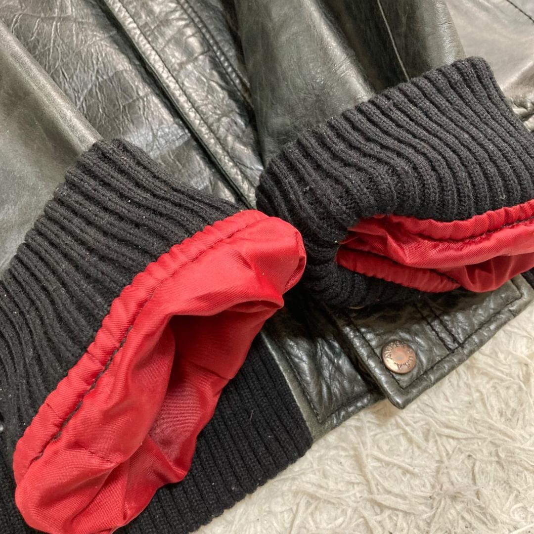 15654✨アヴィレックス XL ホースハイドレザージャケット 馬革 ライダース