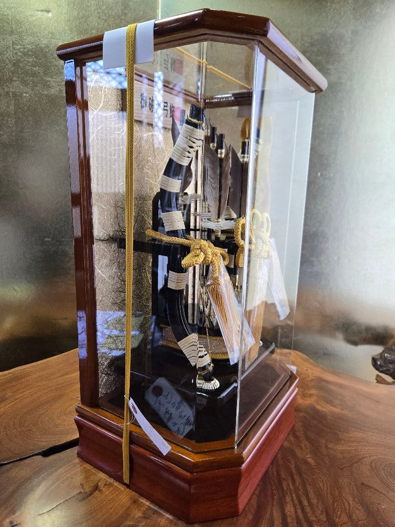 【展示品限り】正月飾り　破魔弓　ケース飾り　※閉店セール　Y14