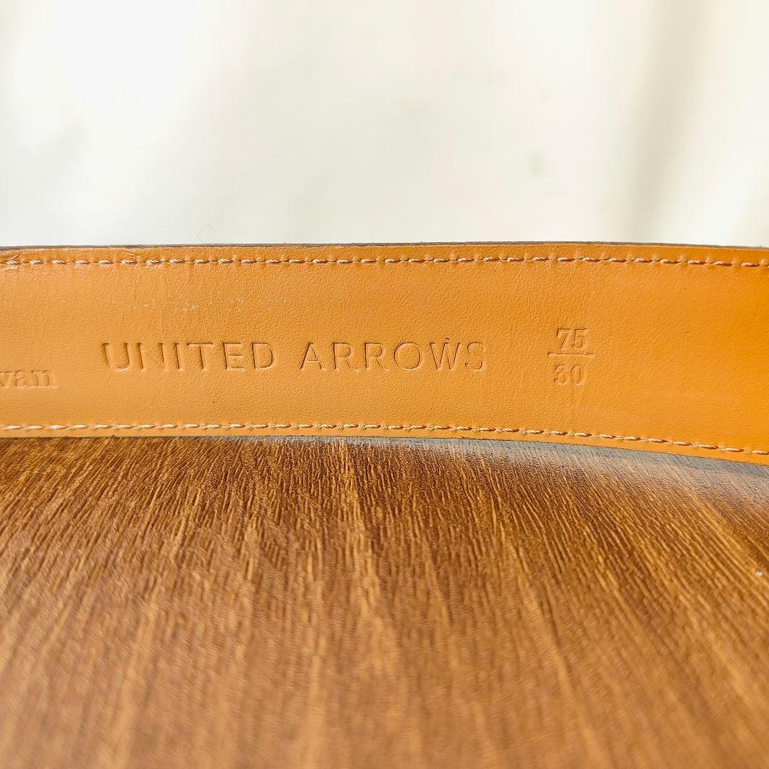 【極艶極上品】【コードバン】ユナイテッドアローズ 3枚繋バーガンディドレスベルト