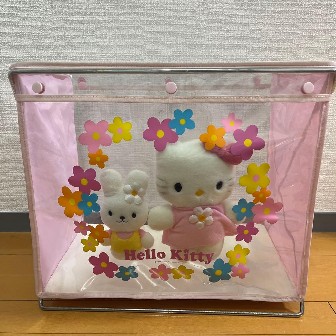 サンリオ レトロ 当時物 キティ キャシー クリア ぬいぐるみ入り収納ケース