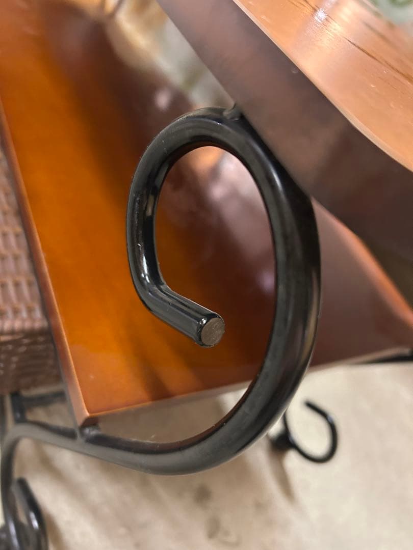 猫足家具 アイアン家具 テレビ台 センターテーブル バスケット収納付き