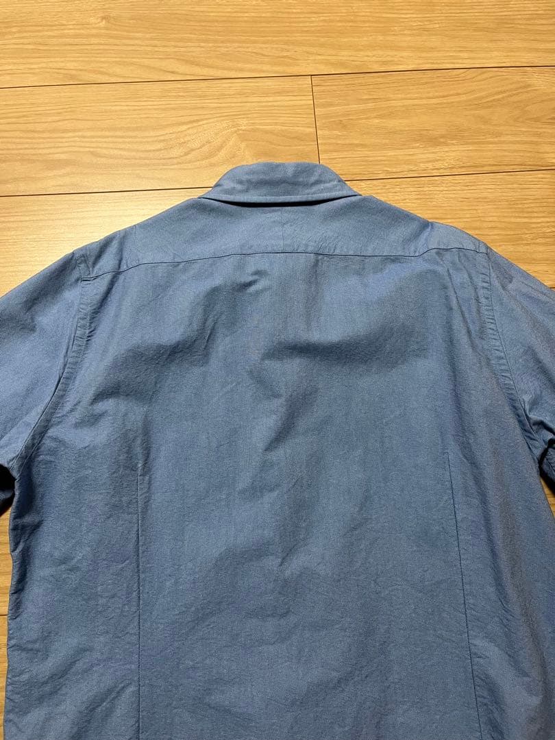 【即日発送】　ナイジェルケーボン　ブリティッシュオフィサーズシャツ　サックス