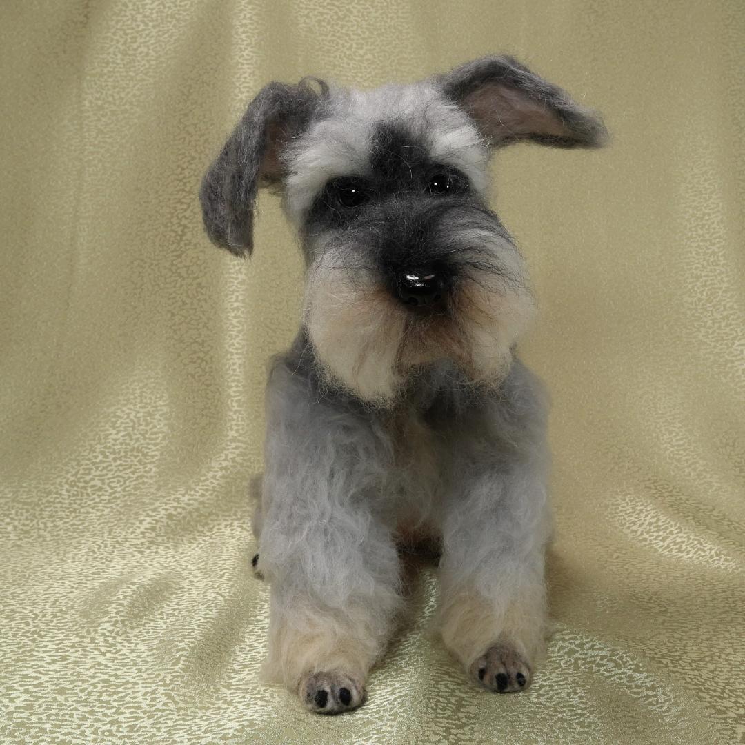 羊毛フェルト ちょりん様確認用 シュナウザー ハンドメイド 犬 オーダー