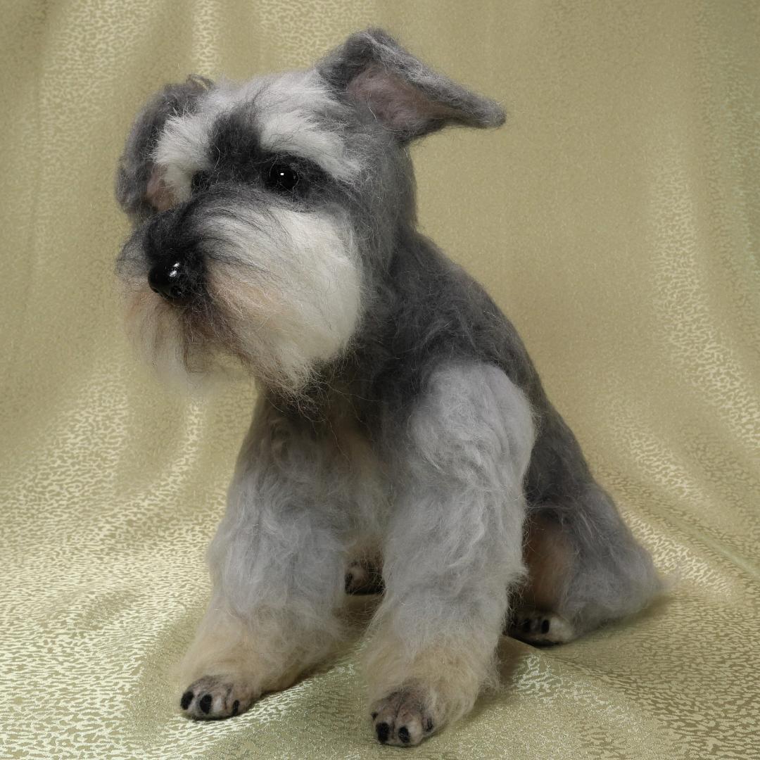羊毛フェルト ちょりん様確認用 シュナウザー ハンドメイド 犬 オーダー