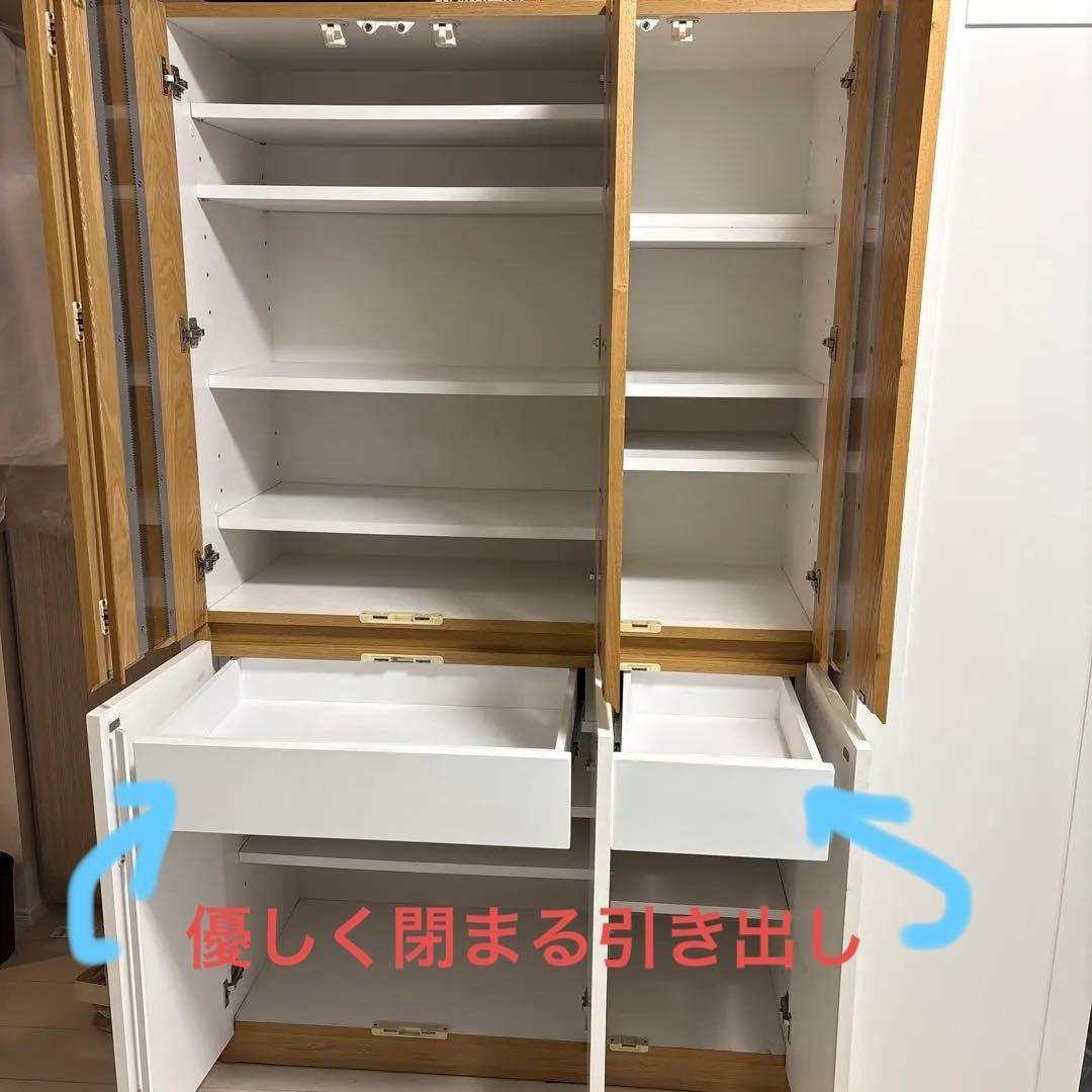 食器棚　本日限定値下げ！　幅105センチ　大容量　北欧系