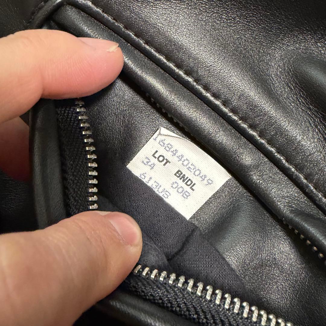 極美品　ショット　613US ワンスター　ダブルライダースジャケット　ブラック