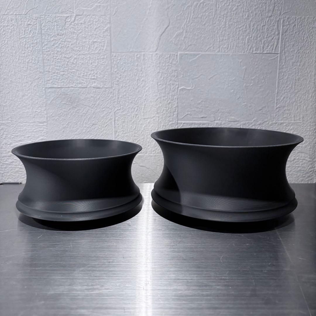 CURVE 02（Matte Black / 7号・8号セット） 作家鉢 大型鉢