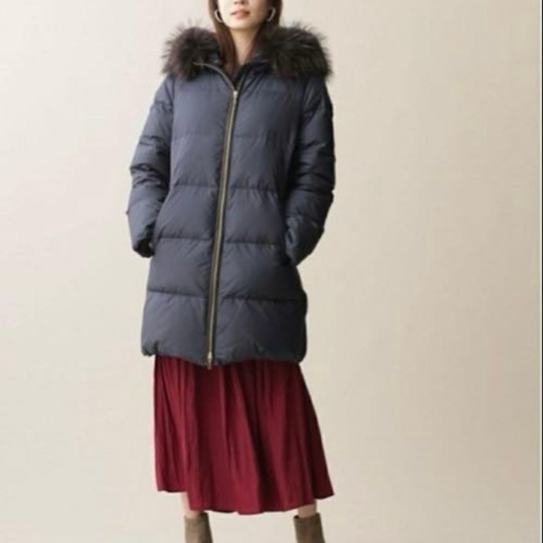 西川ダウンNANO universe ナノユニバース アウター ダウンコート　M