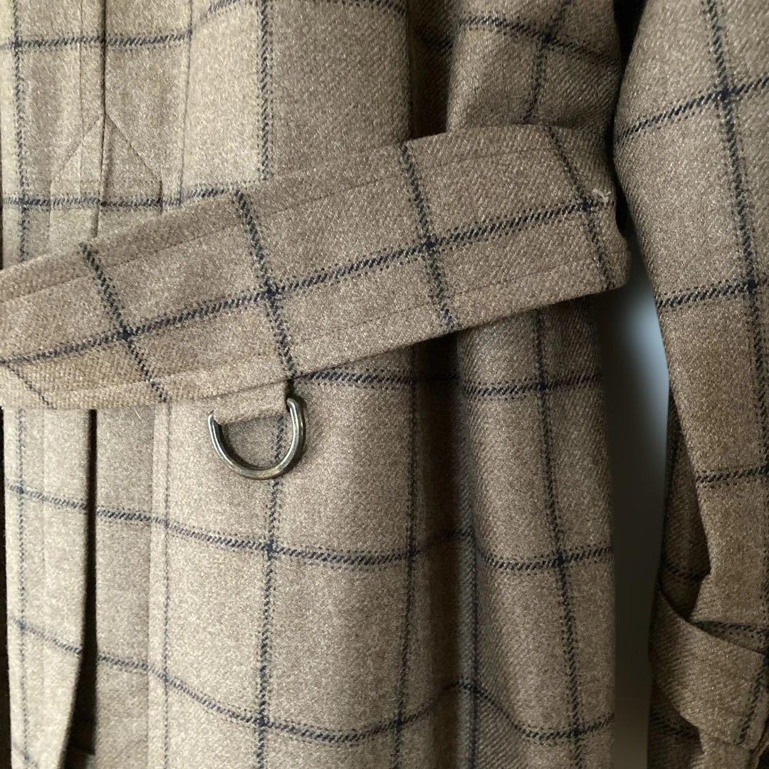 MACKINTOSH Londonシングル トレンチコートブラウンチェック