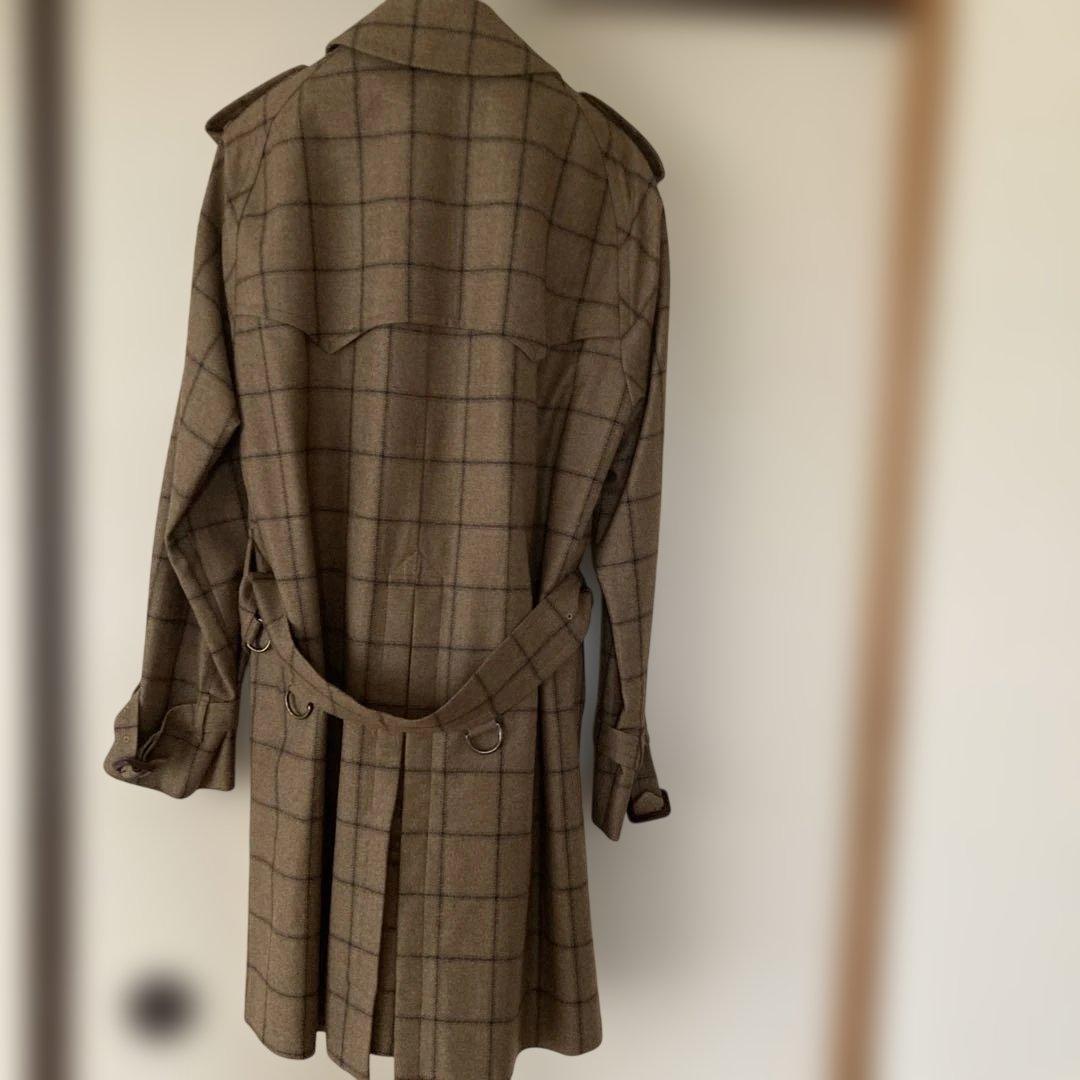 MACKINTOSH Londonシングル トレンチコートブラウンチェック