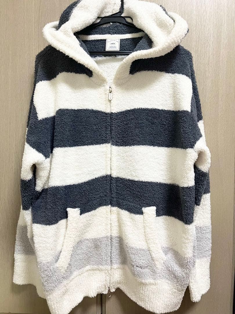 【美品】ジェラートピケ　パウダートリムボーダー　上下セット