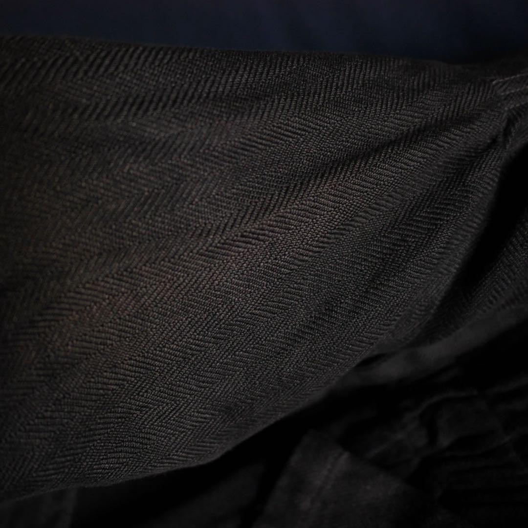 マキマロ ヘリンボーンローブコート