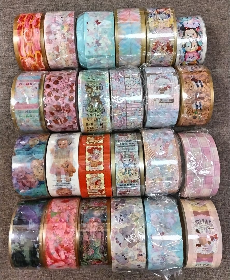 OPPテープ等 24本セット③ (新品22本) レトロアニマル レトロガール