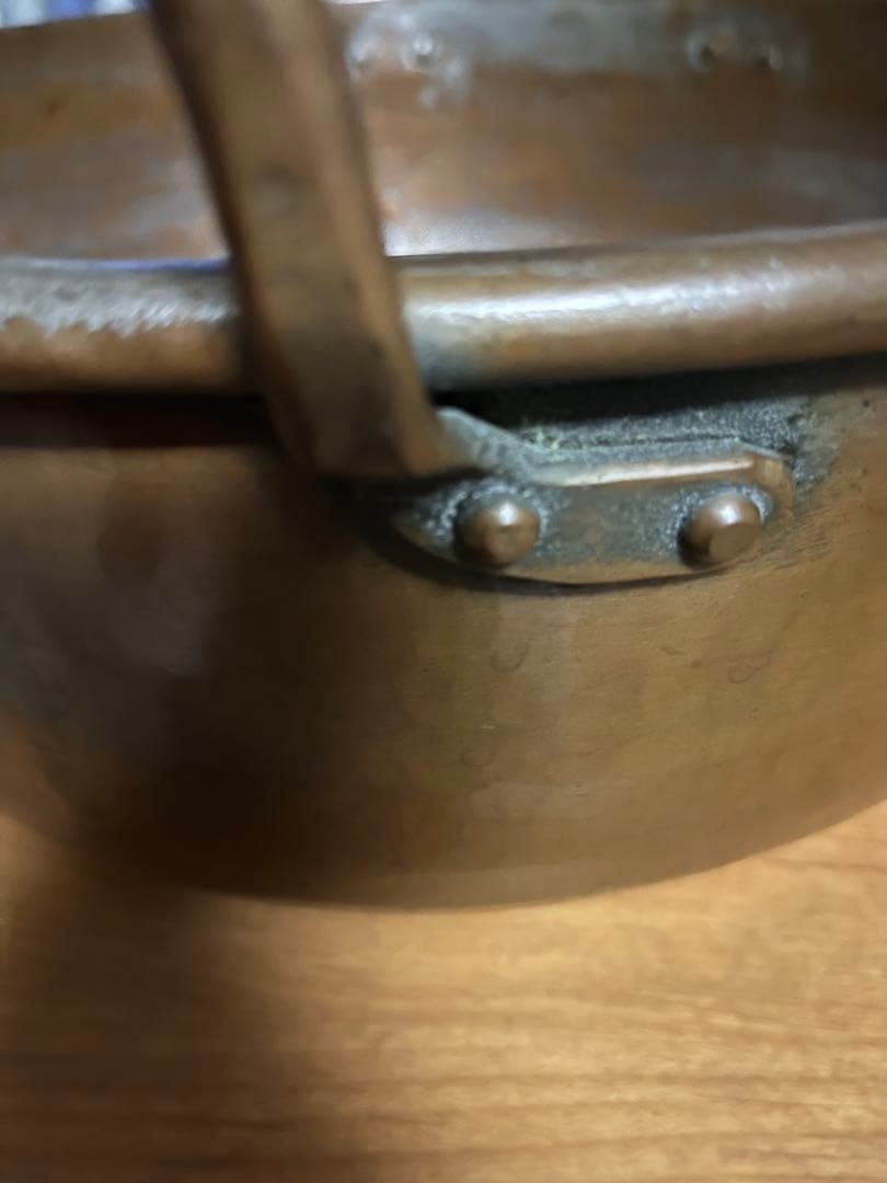 銅鍋　銅製鍋　製菓どうぐ　業務用銅鍋　カスタードクリーム　両手鍋