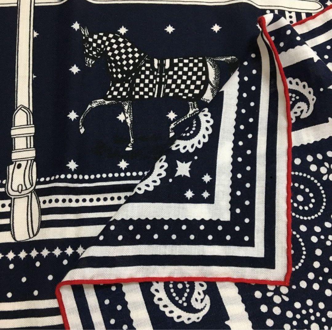 エルメス　カシミヤストール　140カシシル♡