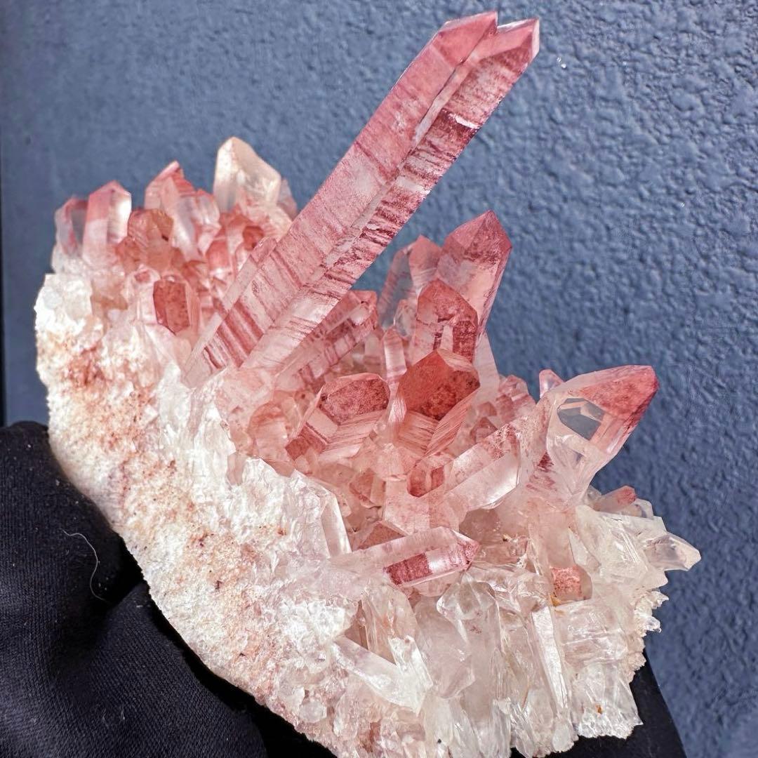 希少❗️高品質❗️超綺麗♡超強いパワー ピンク ヒマラヤ クラスター天然石A1557