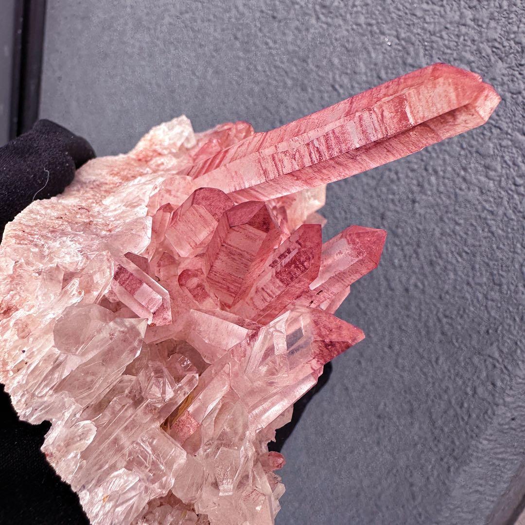 希少❗️高品質❗️超綺麗♡超強いパワー ピンク ヒマラヤ クラスター天然石A1557