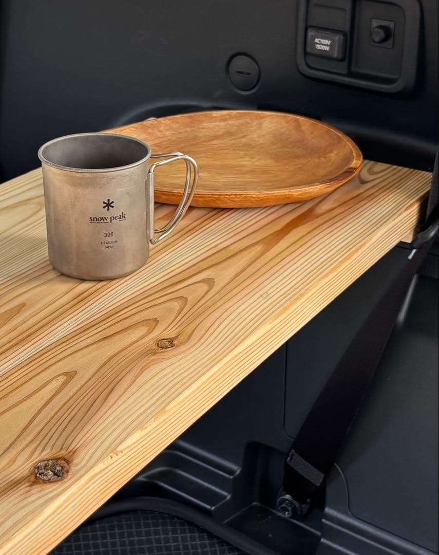 【新型シエンタ10系専用設計】ハンドメイド杉無垢材ラゲージボード｜車中泊にも最適