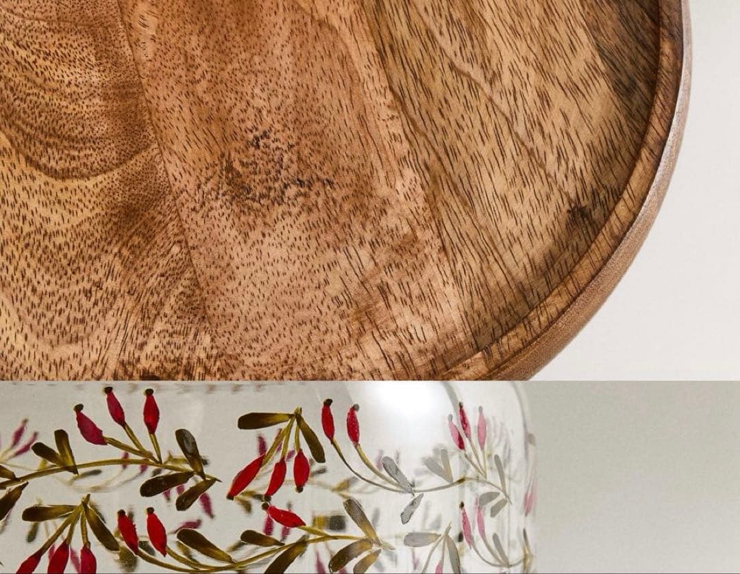 ZARA  クリスマスウッドスタンド付きケーキドーム【新品•タグ付き】