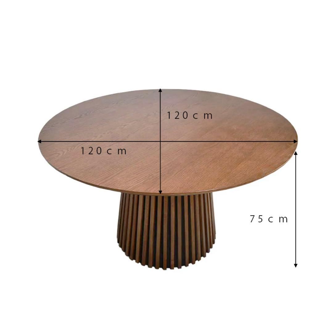 【発送方法要相談】NOCE ダイニングテーブル　ウォールナット　丸テーブル