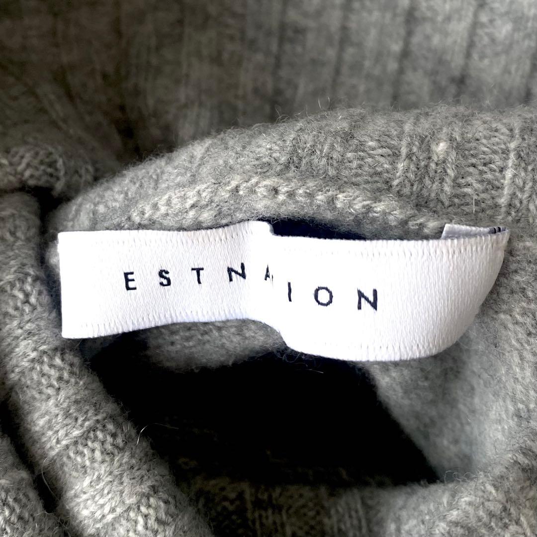 極美品☆エストネーション 柔らか カシミア ハイネックニット タートル