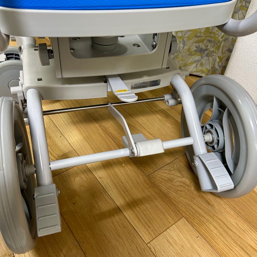 ウチエ　シャワー椅子　くるくるチェアD シャワーキャリー　お風呂　介護