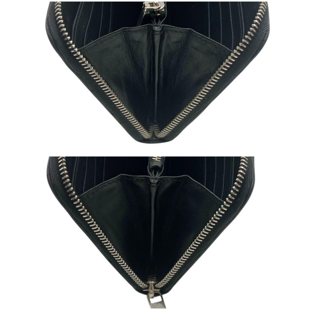 美品✨ ディオール サドル ロングジップウォレット ブラック