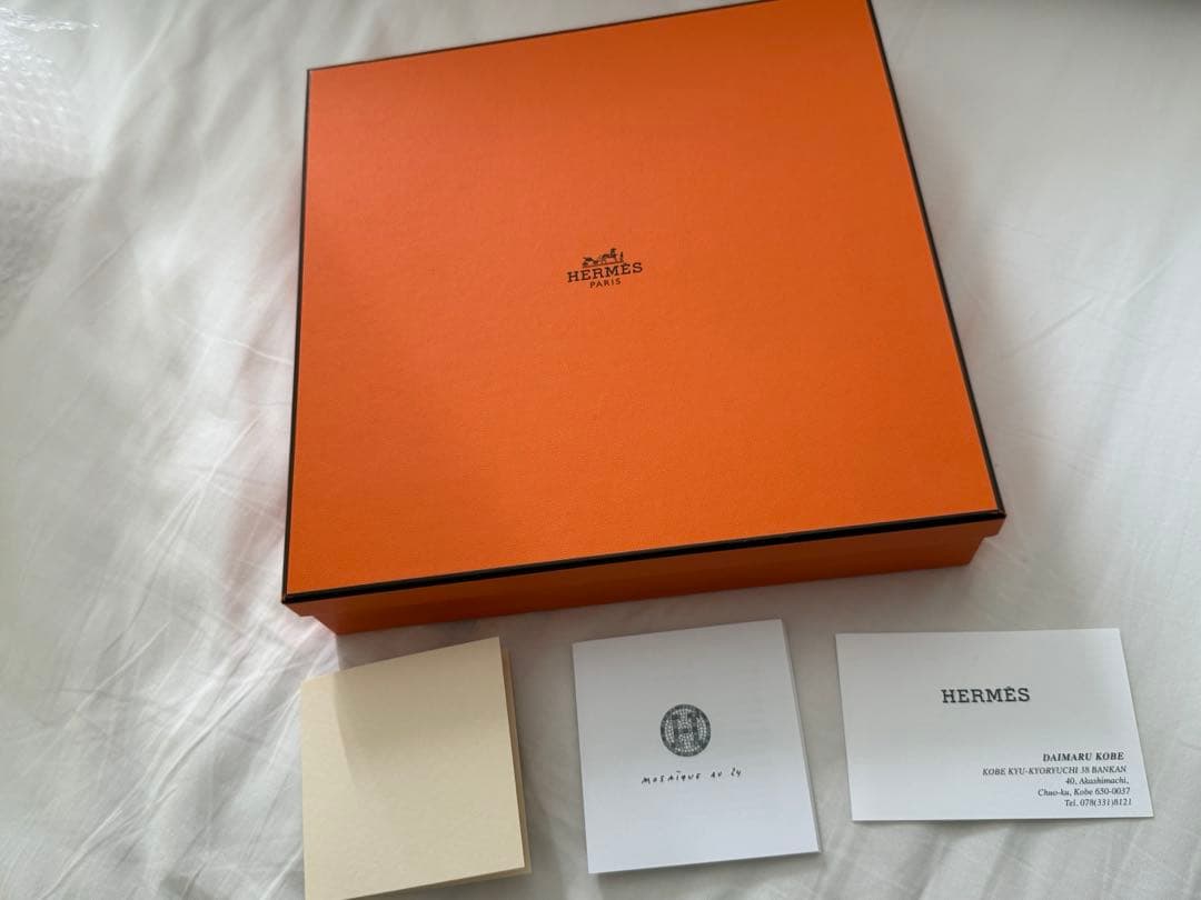 美品）HERMES モザイク24ゴールドデザートプレート 21cm2枚