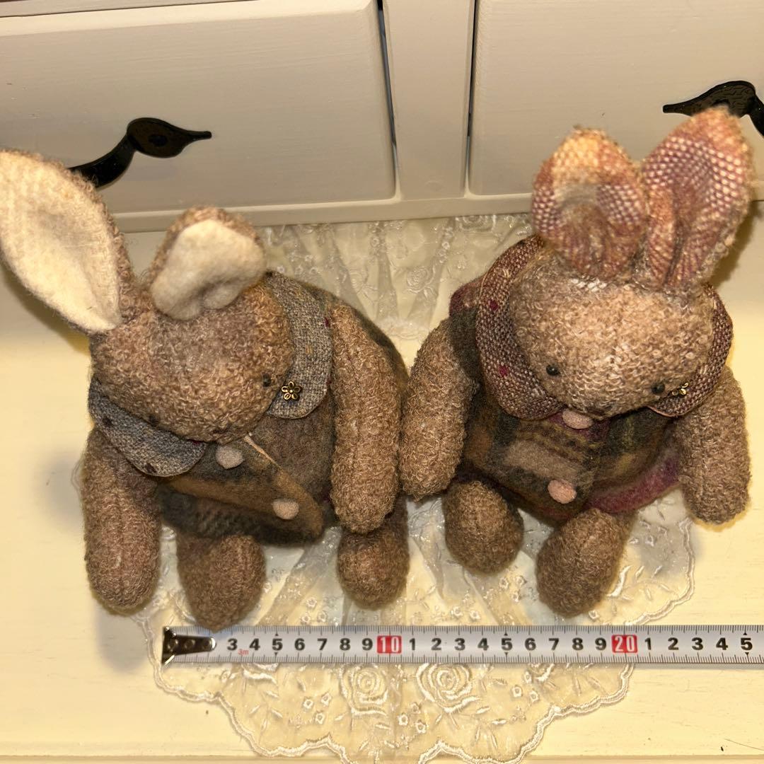 マニー　小物入れのうさぎぬいぐるみセット