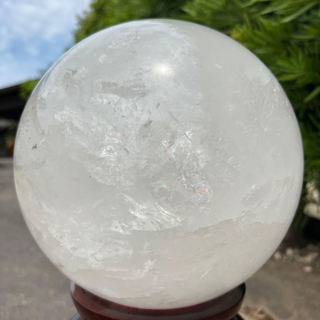 ✳至宝✨究極のお宝品 極上最高大宝珠✨超極大 ヒマラヤ水晶 丸玉 天然石 原石