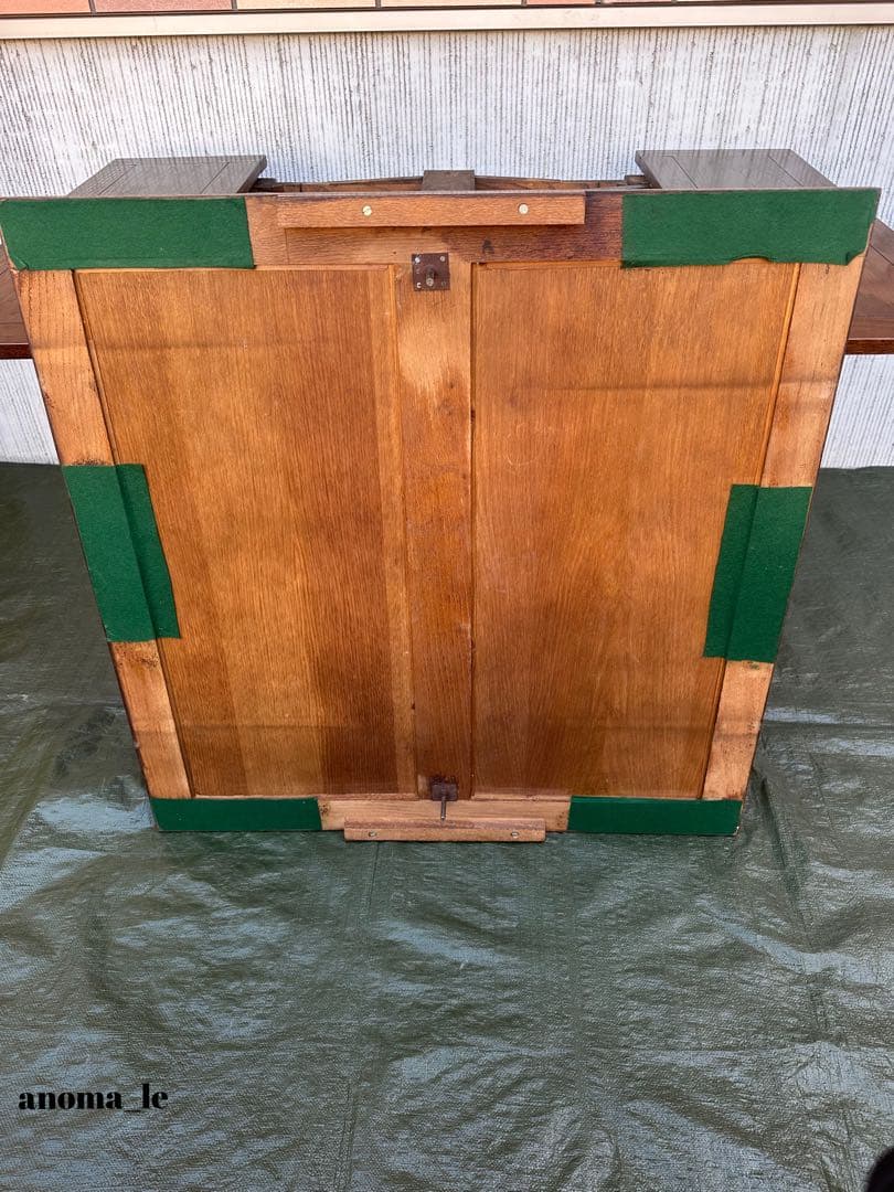 【ドローリーフテーブル】英国　伸長式　ツイストレッグ　アンティーク◎