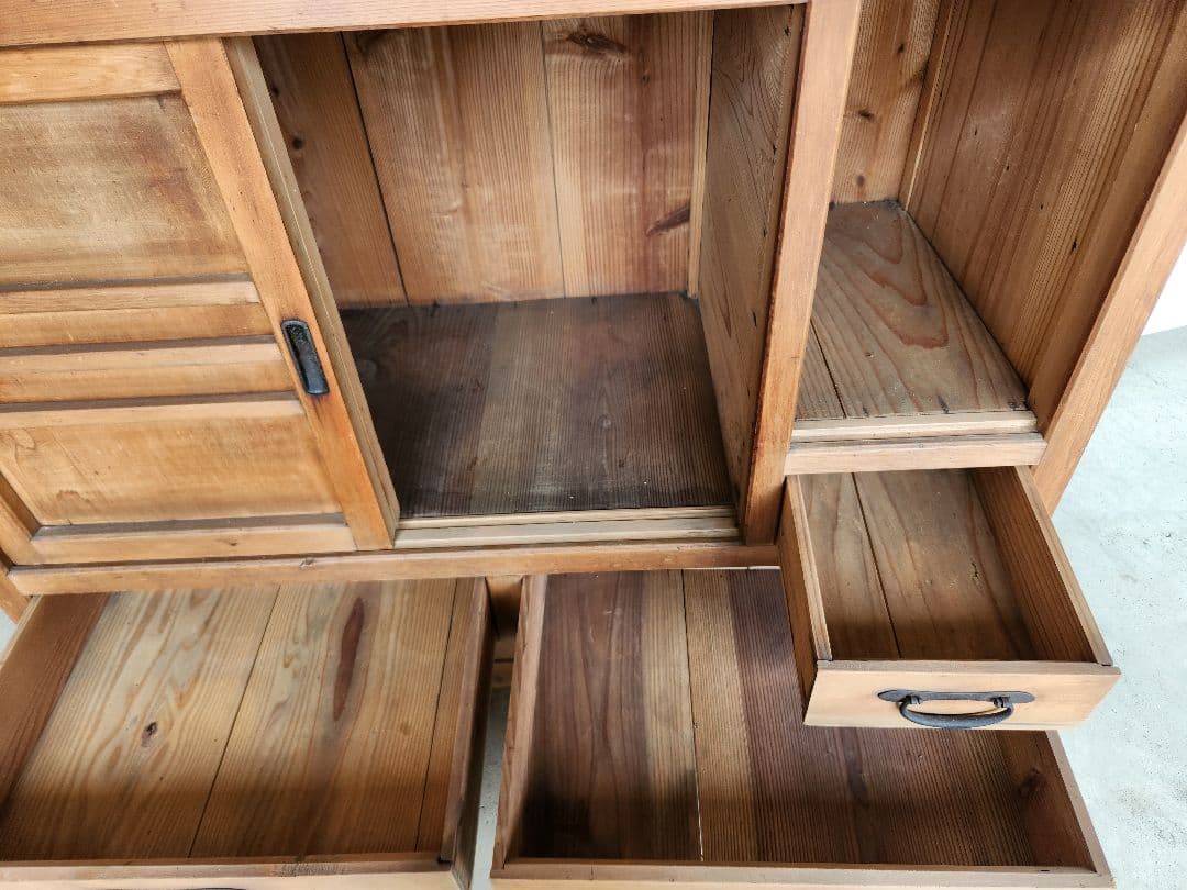 水屋箪笥　時代箪笥アンティークヴィンテージ古家具古民家古民具