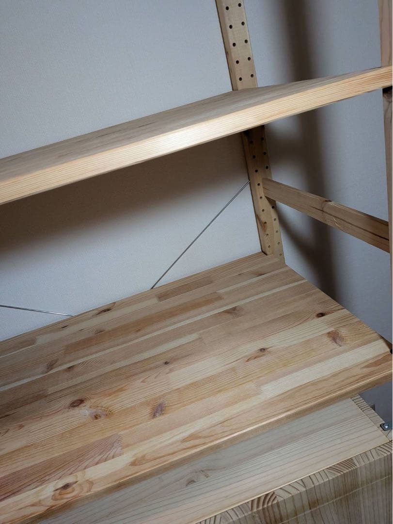 ■送料込■IKEA イーヴァル ユニットシェルフ パイン材 棚 キャビネット