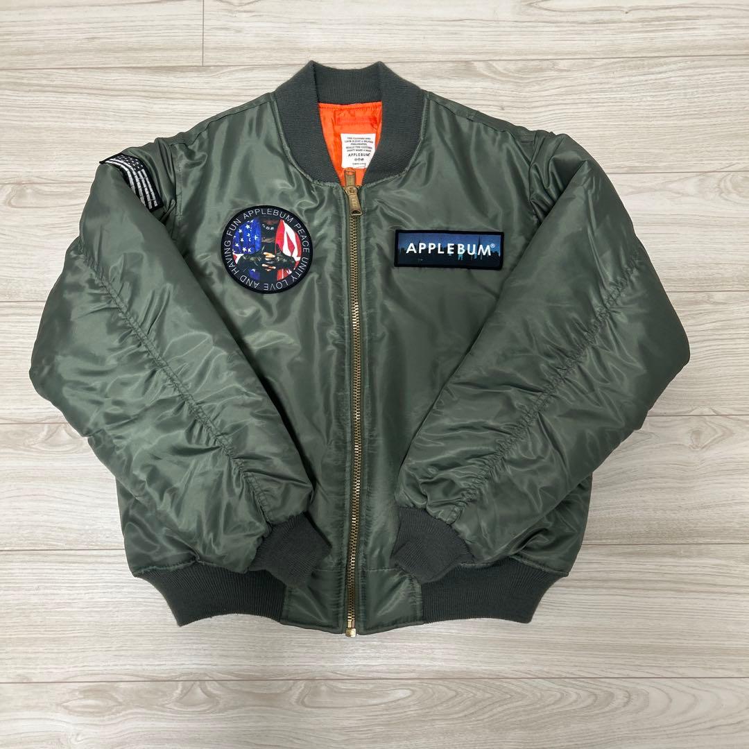 【極上】APPLEBUM MA-1 フライトジャケット オリーブ