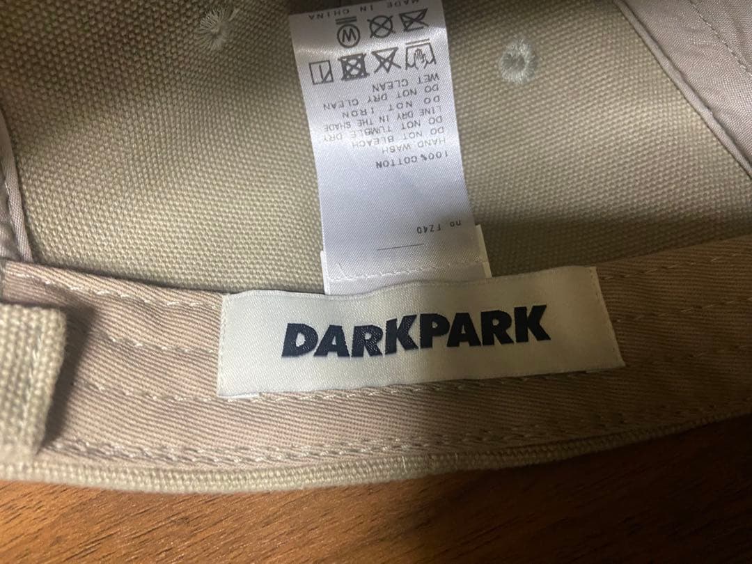 DARKPARK/ダークパークBASEBALL CAP ベージュ