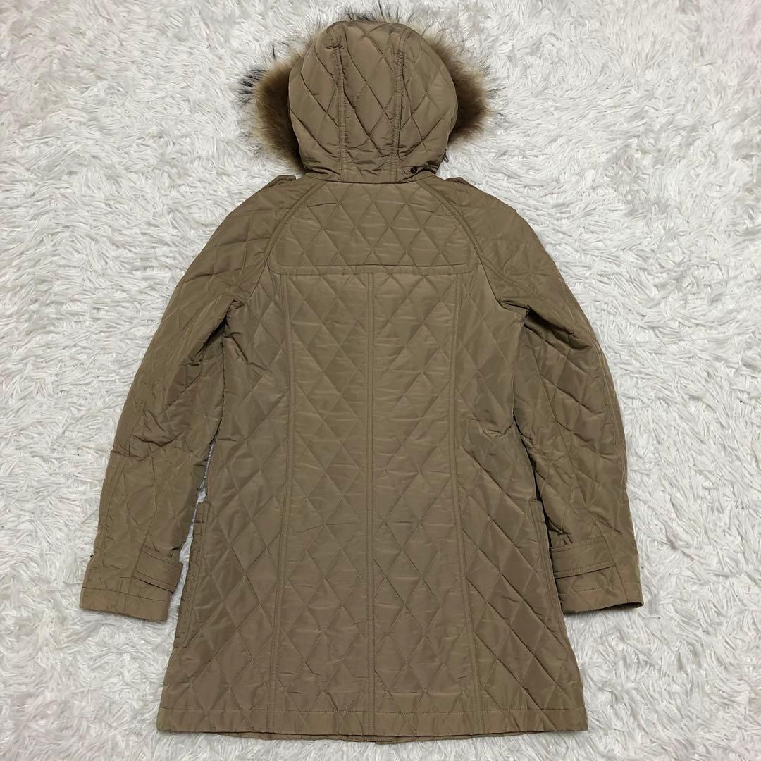 バーバリー　ダッフルコート　キルティング　ファー付