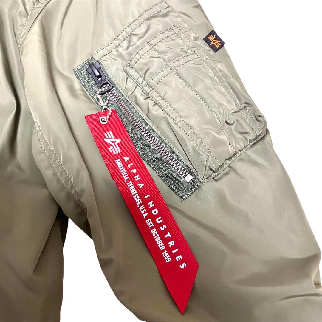 【美品】ALPHA INDUSTRIES MA-1 フライトジャケット オリーブ