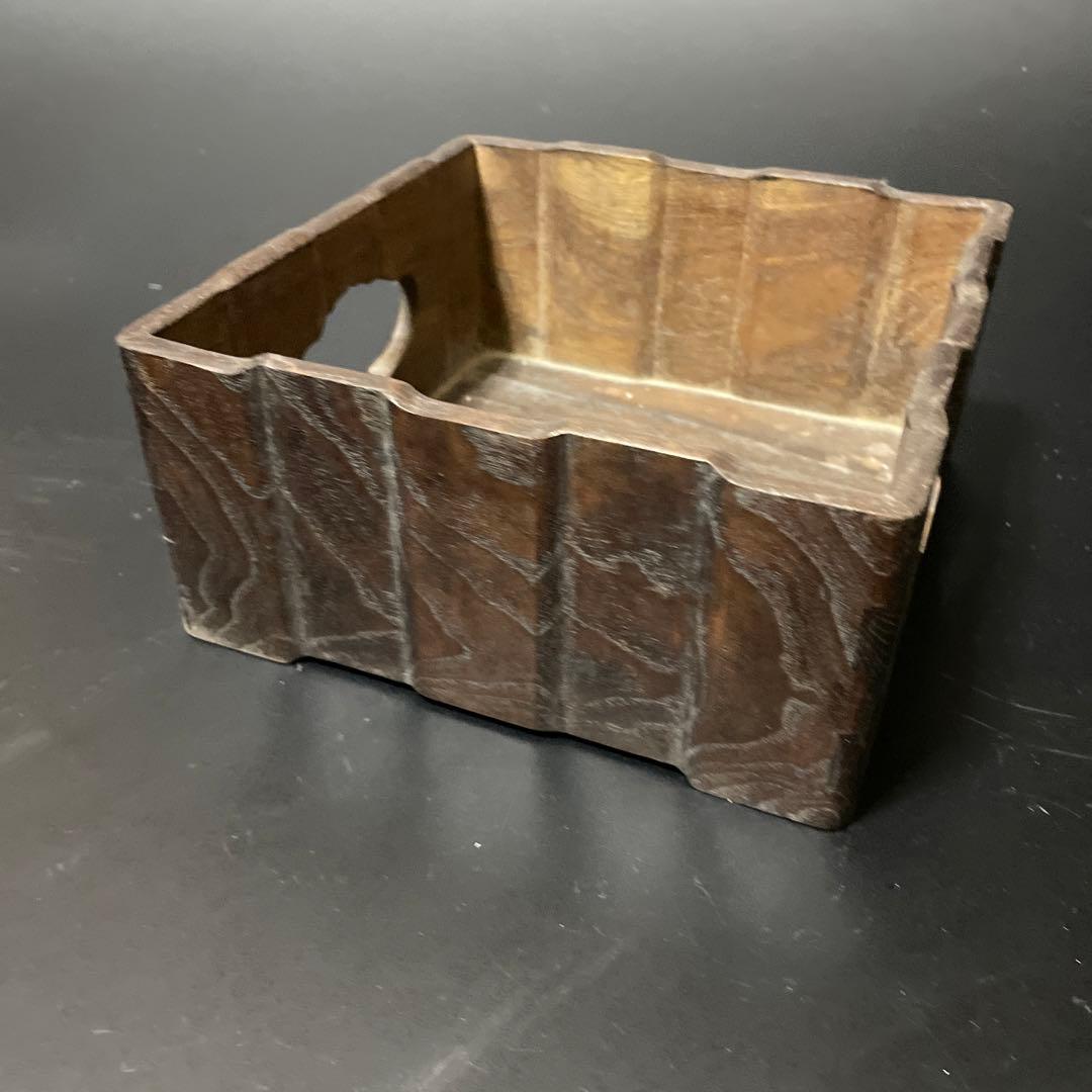 明治時代　桑の木の煙草盆　6組　共箱付き