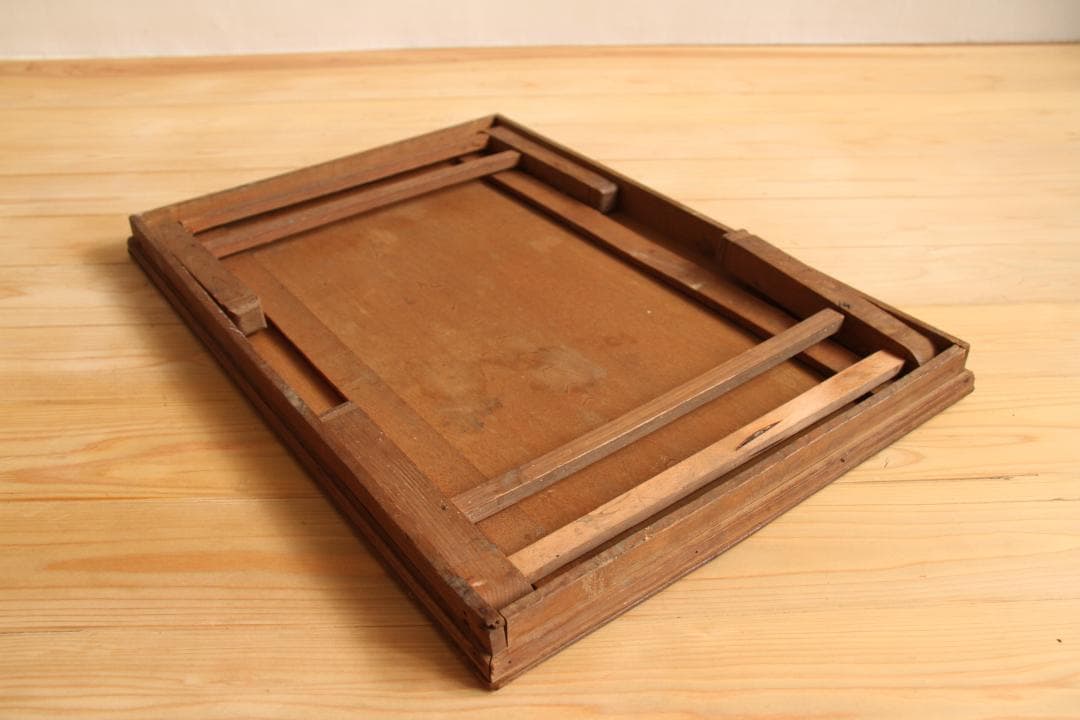 テーブル　机　折りたたみ　木製　長方形　文机　古家具　ビンテージ　レトロ