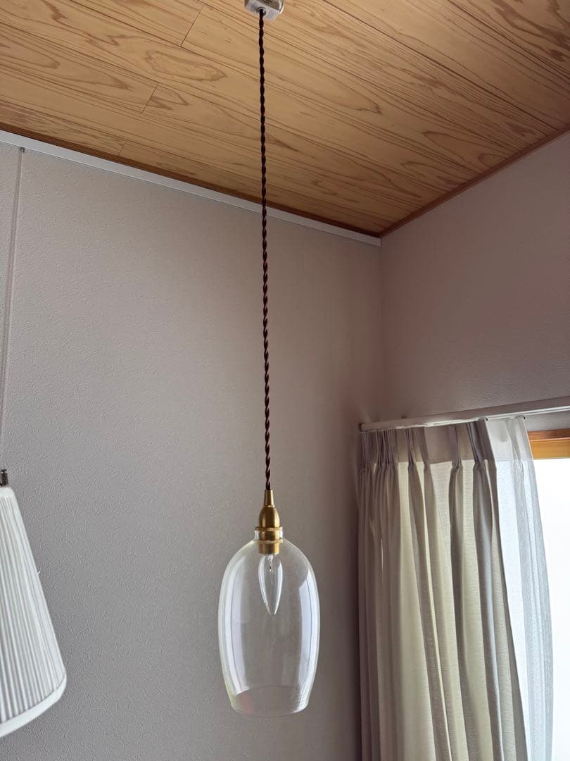 リューズガラス　クリアガラス ペンダントライト E17 40W シャンデリア電球