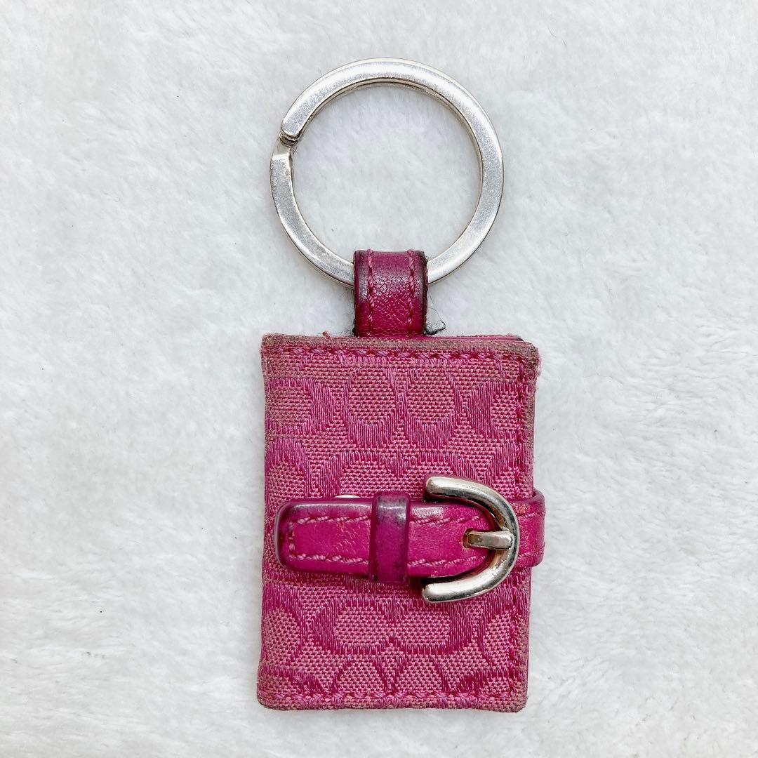 小物 Coach Signature Picture Charm pink y2k